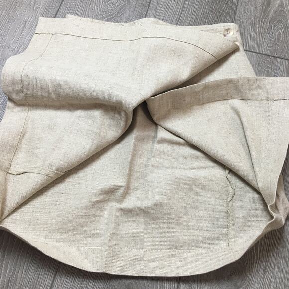 State of the Art Merchandising Co. Linen Blend Beige Skirt Size 9 - Picture 4 of 9